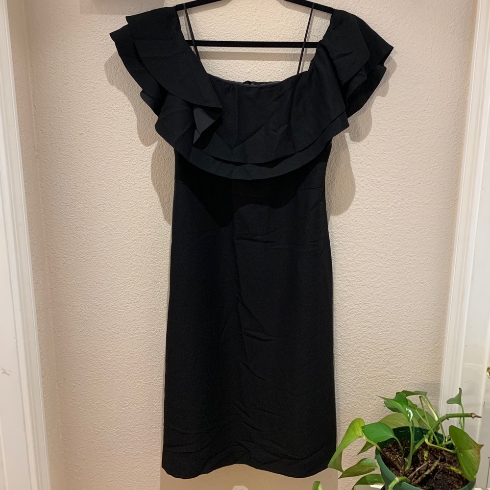 Black off the shoulder dress